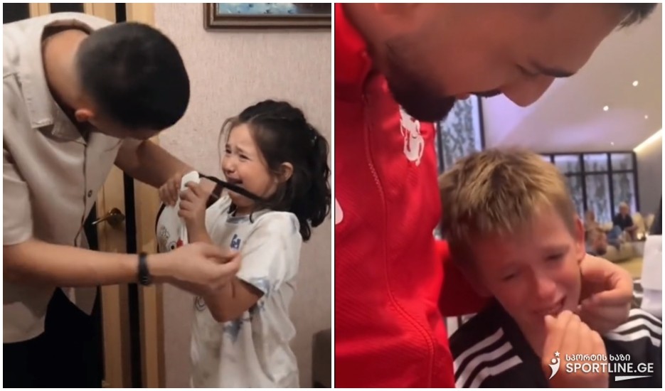 VIDEO: ბავშვების ემოციები მამარდაშვილთან შეხვედრისას - სიხარულის და ბედნიერების ზღვა