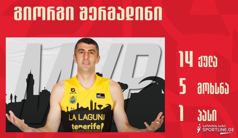 შერმადინის MVP-ის ტიტული და ტენერიფეს გამარჯვება მურსიასთან